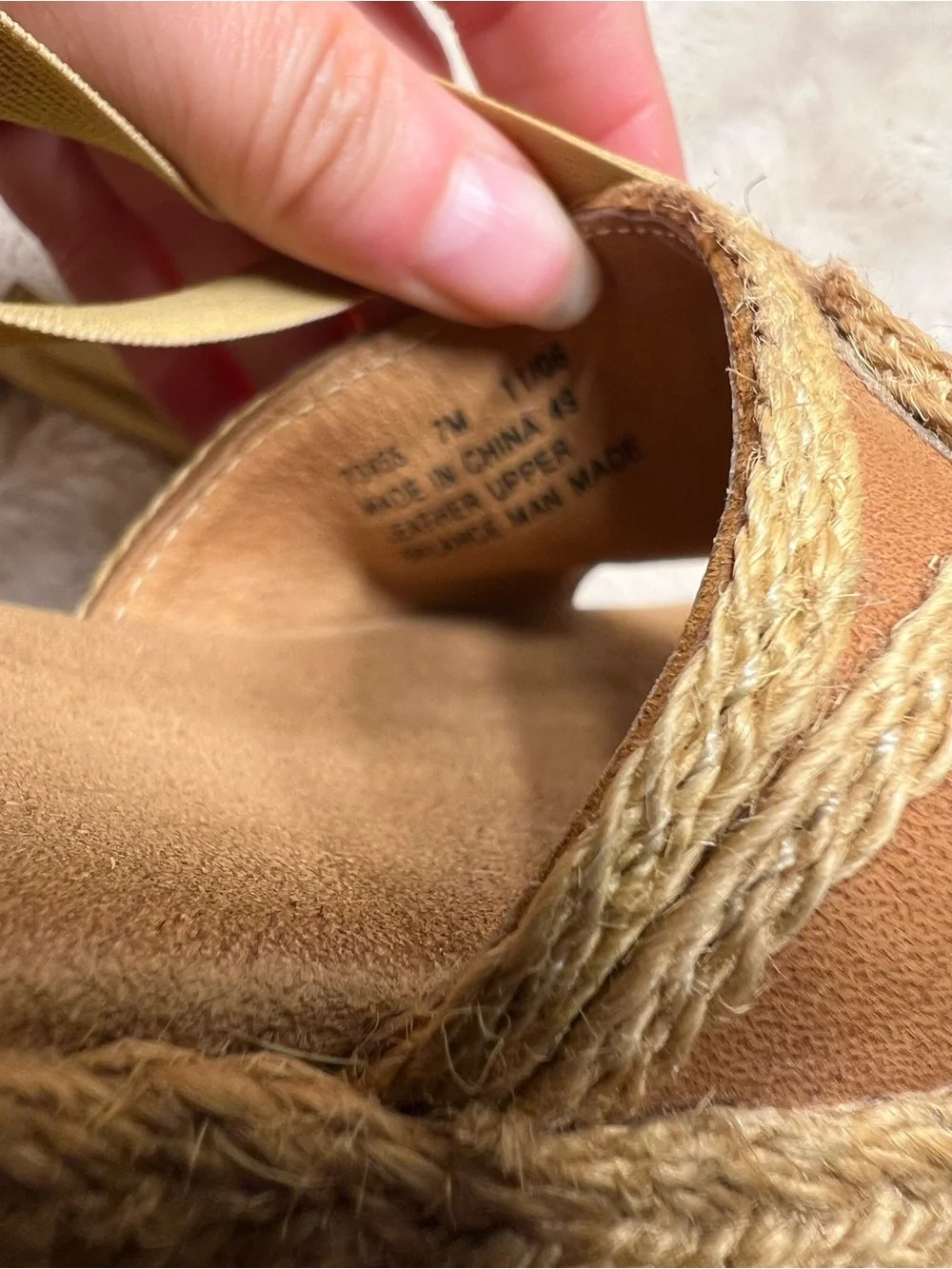 leather Clarks Artisan Collection wedge Size 7